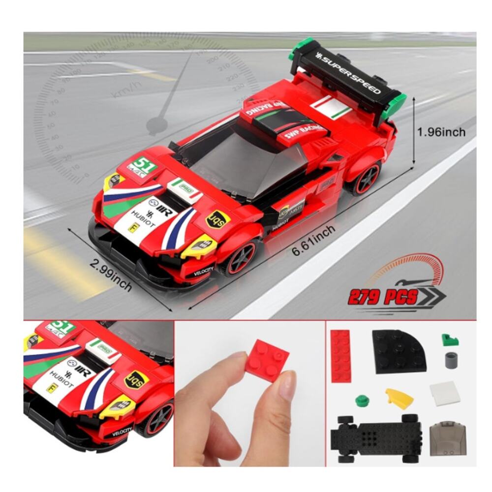 306 pcs RC Car Building Block Set - Remote Control Racing Car Building Set - Picture 4 of 6